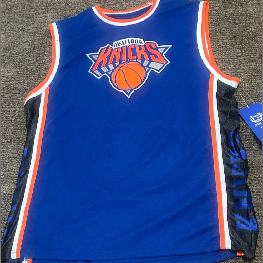 New York Knicks Blue and Orange Jersey